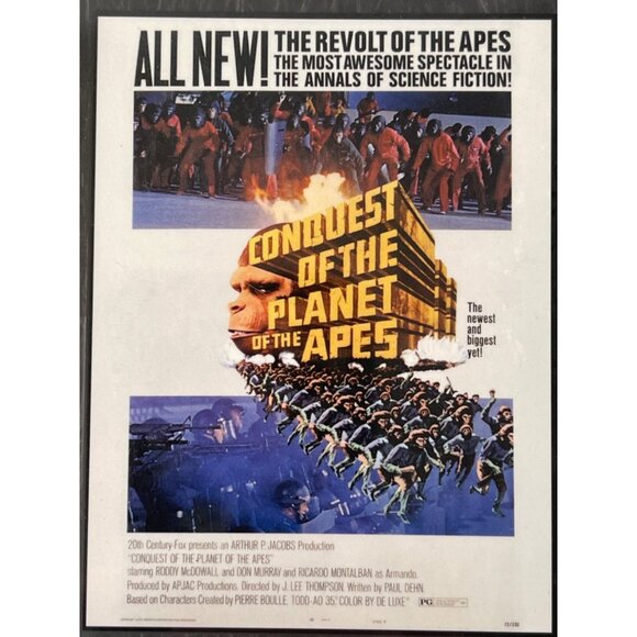 The Planet of the Apes Saga Poster 40 Piece Collection 12" x 16” Posters - Picture 5 of 13